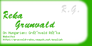 reka grunvald business card